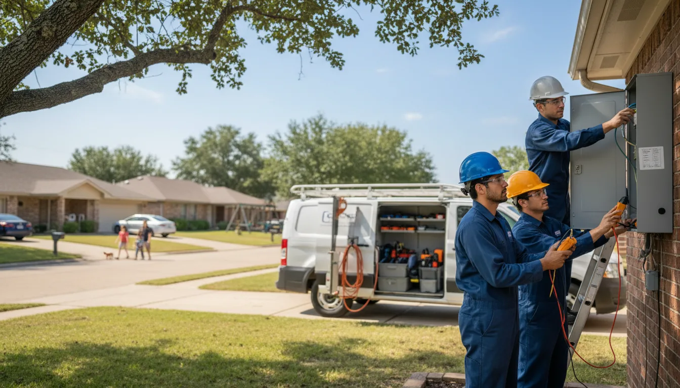 Certified electrician providing emergency electrical services in Prentiss, MS
